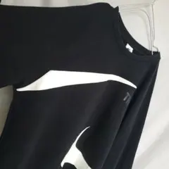 Nike NIKE ナイキ スウッシュ SWOOSH トレーナー　スウェット黒白