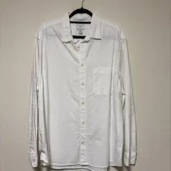 H&M ホワイト 長袖シャツ レギュラーフィット