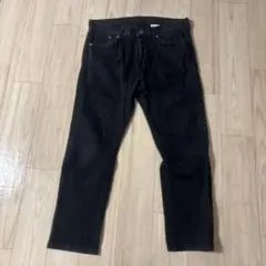 H&Mスリムフィット ブラックデニムパンツ