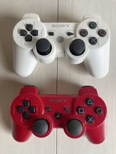 ソニー　プレステ3 コントローラー ホワイト レッド　まとめ売り