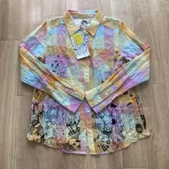 Scolar スカラー　カラフルチェックプリント長袖シャツのサムネイル