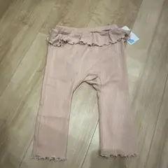 新品未使用タグ付き　フリル付きピンクパンツ 70-80cm