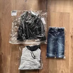 カジュアルアウトフィットセット（ジャケット・スウェット・デニム）