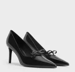 CHARLES & KEITH ポインテッドトゥ パンプス ブラックのサムネイル