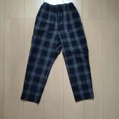 チェック柄ロングパンツ 130