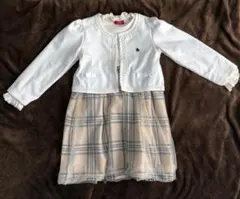 フォーマルワンピース　ボレロジャケット　キッズ　120㎝