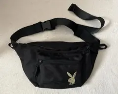 PLAY BOY ウエストポーチ ボディバッグ ブラック