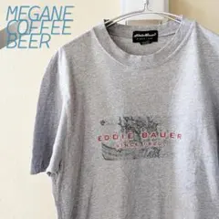 Eddie Bauer エディーバウアー グレー 古着Tシャツ アメリカ製