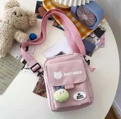 MOMO HELLO ボディバッグ ピンク　スマホショルダー　子ども用　キッズ