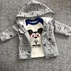 ミッキー パーカー ロンＴ セット