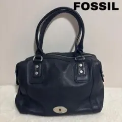 FOSSIL ハンドバッグ ブラック レザーのサムネイル