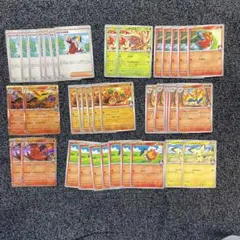 熱風のアリーナ　ヒビキのバクフーン　他　進化ライン　デッキパーツ