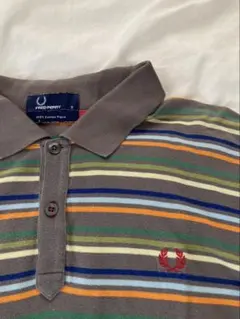 Fred Perry ストライプ ポロシャツ 古着　フレッドペリー　ポロ