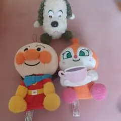 호빵맨 봉제인형 3점 세트