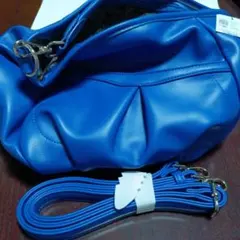 新品未使用 Michel Klein 青 ハンドバッグ