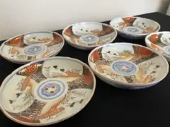 有田焼 伊万里焼 古伊万里 金彩 色絵 小皿 四寸皿 6枚 管理A3858