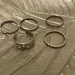 ③シルバーリング 5個セット