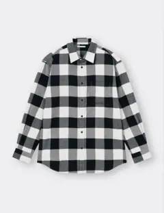 最終価格ですGU フランネルシャツ　ユニセックスSサイズ　試着のみ