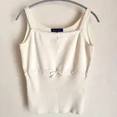 美品　M'S GRACY エムズグレイシー　リボン付きキャミソールのサムネイル