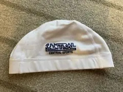 セントラル スポーツ 水泳帽子 キッズ 白 Lサイズ