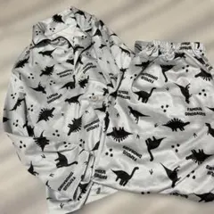 恐竜柄パジャマ 120サイズ 水色 グレー