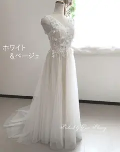 【美品】ウェディングドレス　5号