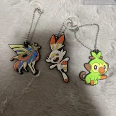 ポケモン アクリルキーホルダー ザシアン　ヒバニー　サルノリ