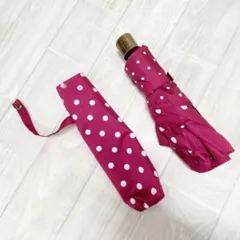 MACKINTOSH ワンタッチ 折り畳み傘 パープル　ドットのサムネイル