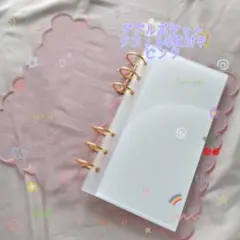 A6 アクリルバインダー クリア ピンク 整理 推し活 リフィル式 バインダー