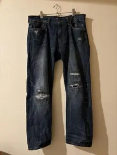 Polo Ralph Lauren ダメージ加工デニムパンツ インディゴ