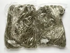 1kg 難有 チェコ ガラスパール ビーズ 3、4mm オリーブ 大量 まとめ