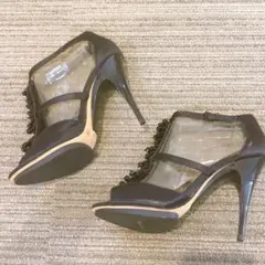 BCBGMAXAZRIA ビーズ装飾 ビジュー 高ヒールサンダル 38のサムネイル