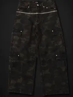 パンツ goar.archive Camo zipper waisted pants goararchive camo zipper pants - メルカリ