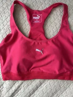 PUMA ピンク スポーツブラ S