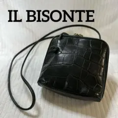 ILBISONTE レザーショルダーバッグ クロコダイル型押し ブラック 2026年最新】イルビゾンテ クロコ バッグの人気アイテム - メルカリ