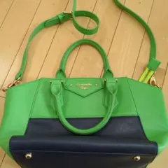 Samantha Vega ショルダーバッグ グリーン/ネイビー