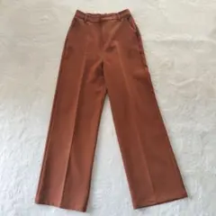 美品 Re:edit リエディ カットツイルセンタープレス カラー スラックス