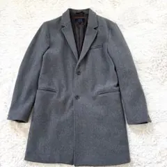 GGD グレー チェスターコート ウール混紡 X Lサイズ