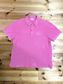 LACOSTE VINTAGE WASHED ポロシャツ ピンク サイズ5のサムネイル