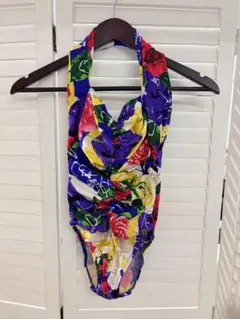 Ungaro フラワープリント ワンピース水着