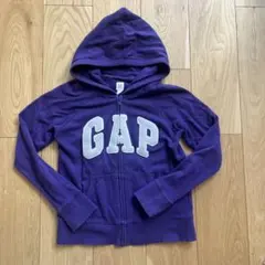 GAP パープル フード付きパーカー kidsLサイズ140cm