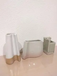 一輪挿し　花器　はなのうつわ　3つセット