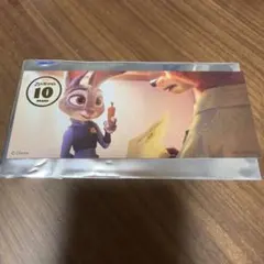 ズートピア2 オーマイカフェ 特典 箔押しカード ジュディ