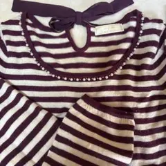 axes femme ピンク長袖トップス
