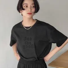 ロゴTシャツ ブラック