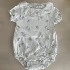 futafuta レース襟ロンパース 80