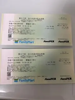 나니와 요도가와 불꽃놀이 축제 티켓 2장