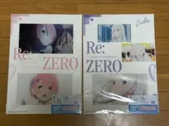 Re:ゼロ 一番くじ クリアポスター 2枚セット ラム エミリア