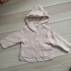baby GAP フード付きカーディガン 18-24ヶ月 ピンク