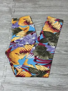 カラフル花柄ヨガパンツ